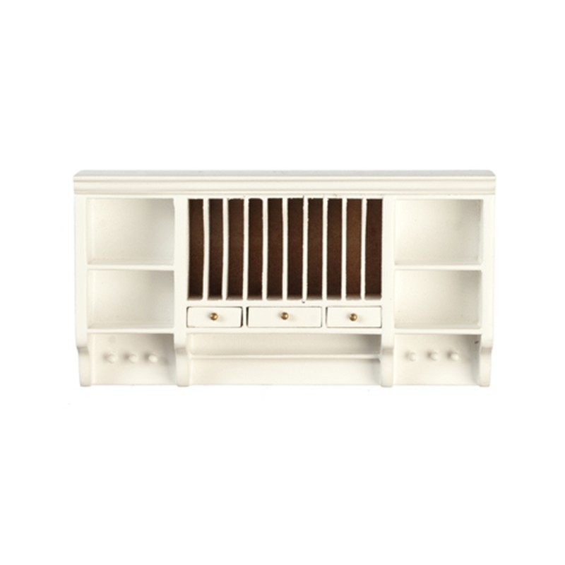 Dolls House White Wall Unit Kitchen Furniture The Platinum Collection 1:12 Scale