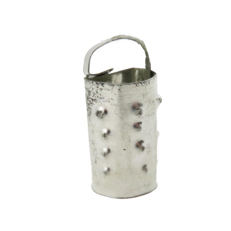 Dolls House Silver Cheese Vegetable Sided Grater Metal Kitchen Utensil Accessory