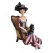 Dolls House Victorian Lady Sitting on Chair 1:12 Scale People