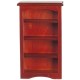 Dolls House Small Bookcase Shelf Unit Mahogany Study Office Library Furniture