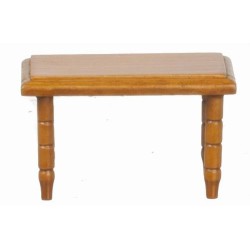 Dolls House Coffee Table Walnut Modern Miniature Living Room Furniture 1:12