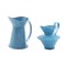 Dolls House Blue Spatterware Serving Ewer Pitcher Wine Jugs Kitchen Accessory