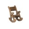 Dolls House Rocking Chair Rustic Rocker Miniature Nursery Furniture 1:12 Scale