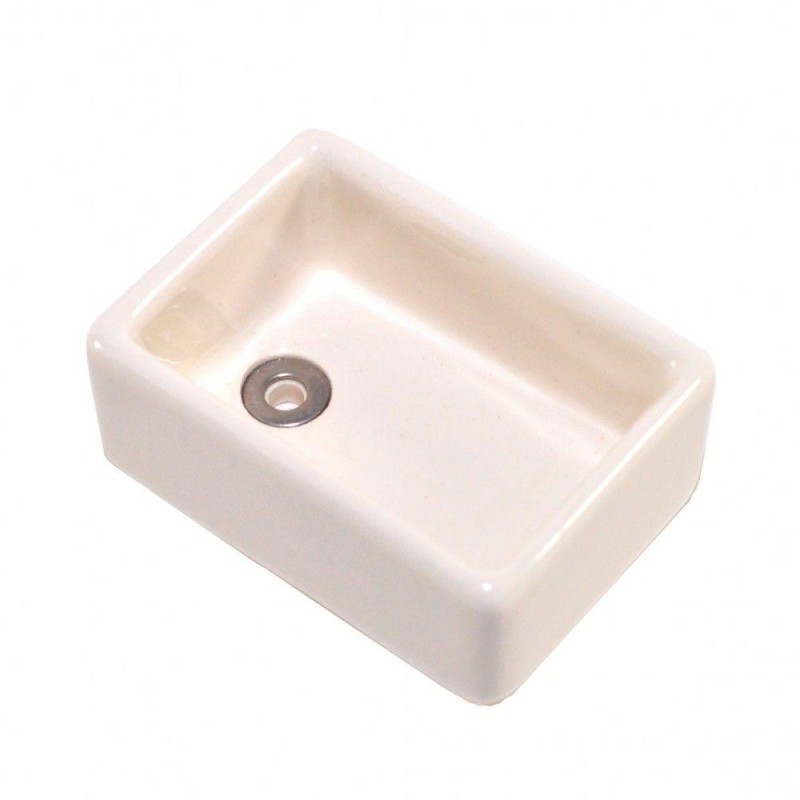 Dolls House Belfast Butler Sink White Porcelain Farmhouse Kitchen Scullery Sml