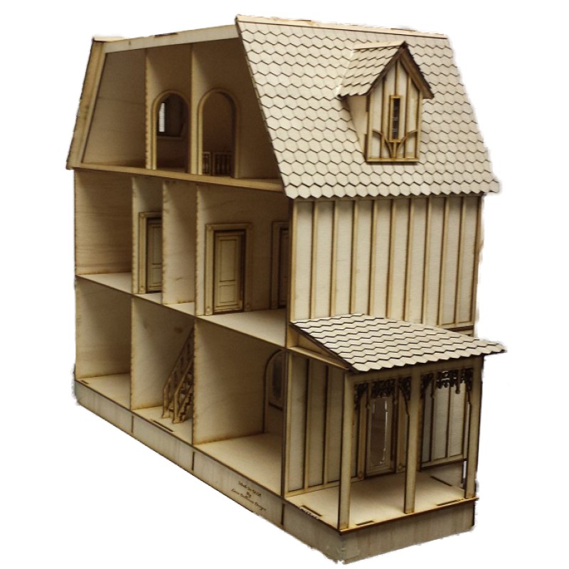 Kristiana Tudor Dolls House 1:24 Half Inch Scale Laser Cut Flat Pack Kit