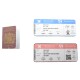 Dolls House British Passport with Boarding Passes Holiday Accessory 1:12 Scale Dolls House British Passport with Boarding Passes Holiday Accessory 1:12 Scale