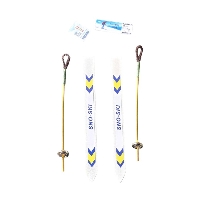 Dolls House Snow Mountain Skis & Ski Poles Winter Sport Hobby Outdoor Accessory Dolls House Snow Mountain Skis & Ski Poles Winter Sport Hobby Outdoor Accessory