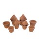 Dolls House Flower Pots Terracotta Set of 12 Miniature Plant Containers Dolls House Flower Pots Terracotta Set of 12 Miniature Plant Containers