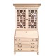 Dolls House Secretaire Bookcase Bureau Writing Desk Unfinished Bare Wood Dolls House Secretaire Bookcase Bureau Writing Desk Unfinished Bare Wood