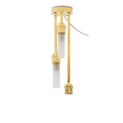 Dolls House Hanging Ceiling Light Cluster Modern Chandelier Brass 12V Miniature