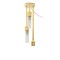 Dolls House Hanging Ceiling Light Cluster Modern Chandelier Brass 12V Miniature