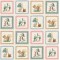 Dolls House Wallpaper Rabbit & Freinds Miniature Print 1:12