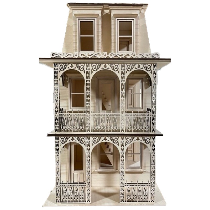 Saint Charles French Quarter Dolls House 1:12 Scale Laser Cut Flat Pack Kit