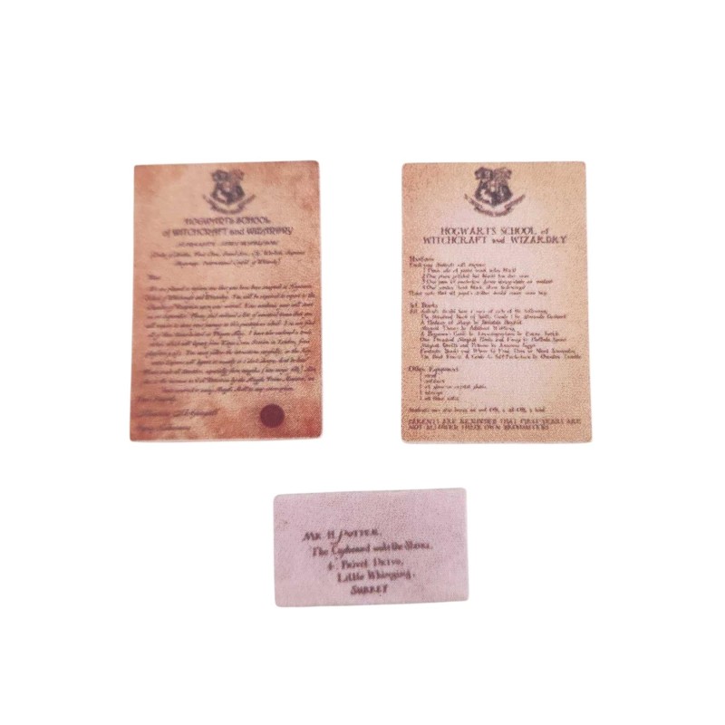 Dolls House Invitation to Hogwarts Boarding School for Witches & Wizards 1:12