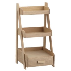 Dolls House Shop Shelving Stand Display Unit Unfinished Miniature 1:12 Furniture