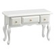 Dolls House White 3 Drawer Console Table Wooden Hall Living Room Furniture