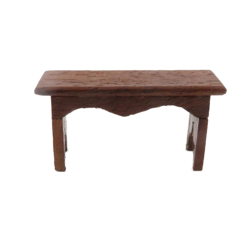 Dolls House Rustic Small Low Bench Stool Seat Mexican Wooden Hall Furniture