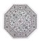 Dolls House Area Rug Traditional Octagonal Green Pink Floral Carpet Lge