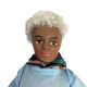 Dolls House Grandfather in Blue Sweater Modern Elderly Man 1:12 Porcelain Figure