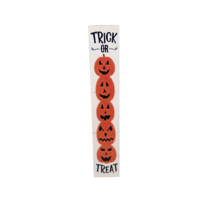 Dolls House Trick or Treat Front Porch Sign Halloween Autumn Fall  Accessory
