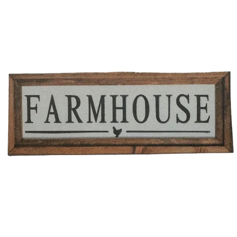 Dolls House Rustic Farmhouse Sign Home Decor Kitchen 1:12 Printed Picture Card