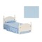 Dolls House Single Bed White Wood Bedroom Furniture 1:12 Scale Miniature