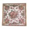 Dolls House Square Area Rug Red French Floral Jacquard Design Carpet Lge
