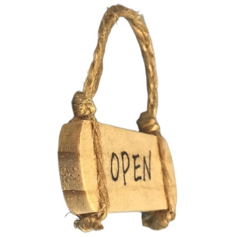 Dolls House Hanging Open/Closed Door Sign Shop Store Restaurant Pub Accessory