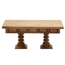 Dolls House Mexican Hacienda Style Rectangular Table Wooden Dining Furniture Dolls House Mexican Hacienda Style Rectangular Table Wooden Dining Furniture