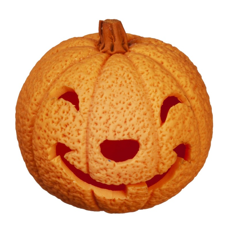 Dolls House Halloween Pumpkin Jack O’Lantern Smiling Garden Porch Ornament 1:12