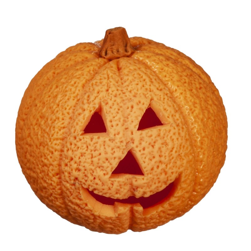 Dolls House Halloween Pumpkin Jack O’Lantern Classic Face Garden Porch Ornament