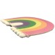 Dolls House Rainbow Semi-Circle Rug Modern 1:12 Flooring Nursery Kids Accessory