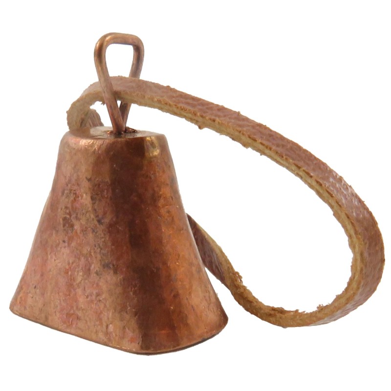 Dolls House Pioneer Copper Cowbell Cow Bell Stable Farm Yard Animal Accessory