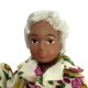 Dolls House Modern Elderly Lady White Hair Grandmother Figure Porcelain People