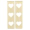 3 Heart Window Shutters 2 Pairs Unfinished Balsa Wood Dolls House Miniature 1:12