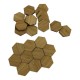 Dolls House Hexagonal Parquet Wooden Flooring Tiles Geometric Wall Decor 1:12