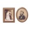 Dolls House Sepia Pictures Brown Framed Photographs Old Fashioned Chrysnbon 1:12