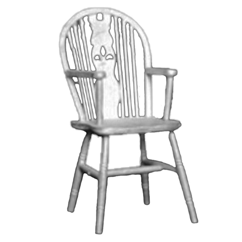 Dolls House Windsor Carver Chair Kit Metal 1:24 Half Inch Dining Room Furniture