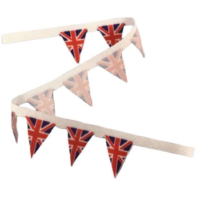 Dolls House Union Jack Great British Flag Bunting Party Banner Decor Accessory