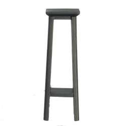 Dolls House Black Plant Stand Fern Pedestal Miniature Furniture 1:12 Scale