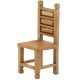 Dolls House Mexican Hacienda Style Side Chair Wooden Dining Room Furniture