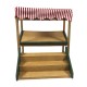 Dolls House Market Stall Stand Striped Canopy Christmas Street Display DIY Kit