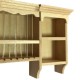 Dolls House Unfinished Wall Unit with Plate Rack Bare Wood Kitchen Furniture