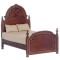 Dolls House York Bed Walnut Victorian Bedroom Furniture Platinum Miniature 1:12