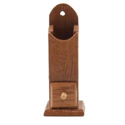 Dolls House Antique Wall Pipe Box Spoon Rack Candle Storage Boxes Accessory