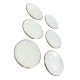 Dolls House Gold Edged Plates 42mm Set of 6 Tableware Dining Kitchen Accessory