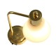 Dolls House Gold Desk Table Lamp Modern Light Miniature LED Battery Lighting