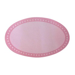 Dolls House Pink Oval Rug Modern Design Miniature 1:12 Scale Accessory Small