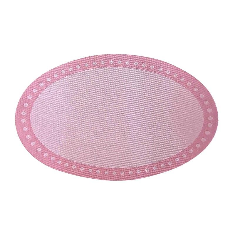 Dolls House Pink Oval Rug Modern Design Miniature 1:12 Scale Accessory Small