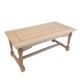 Dolls House Refectory Table w Stretcher Bar Unfinished Bare Wood Furniture Dolls House Refectory Table w Stretcher Bar Unfinished Bare Wood Furniture